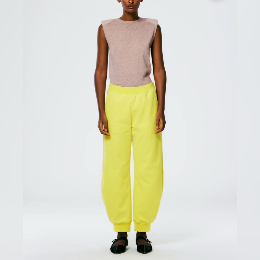 Tibi Yellow Calder Sweatpants